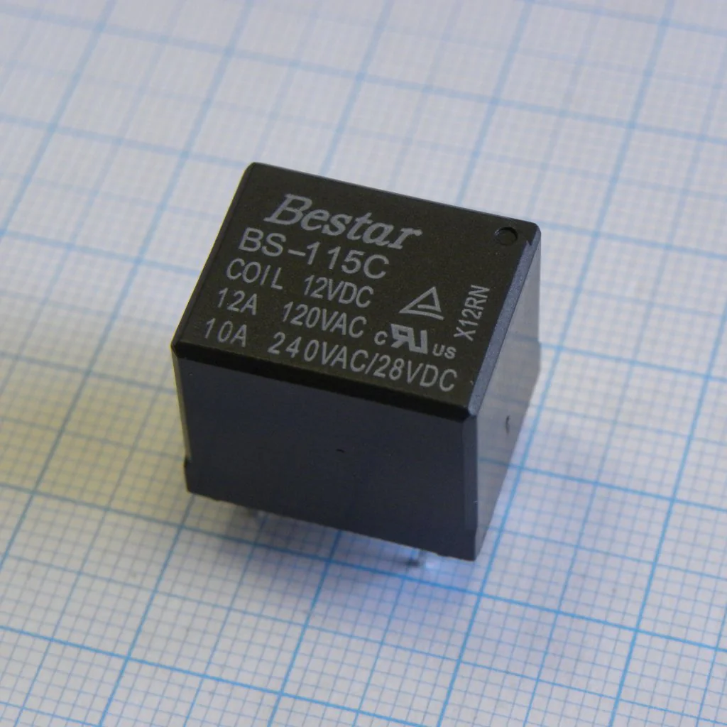 BS-115C-12A-12VDC - Реле силовое +12В/10А