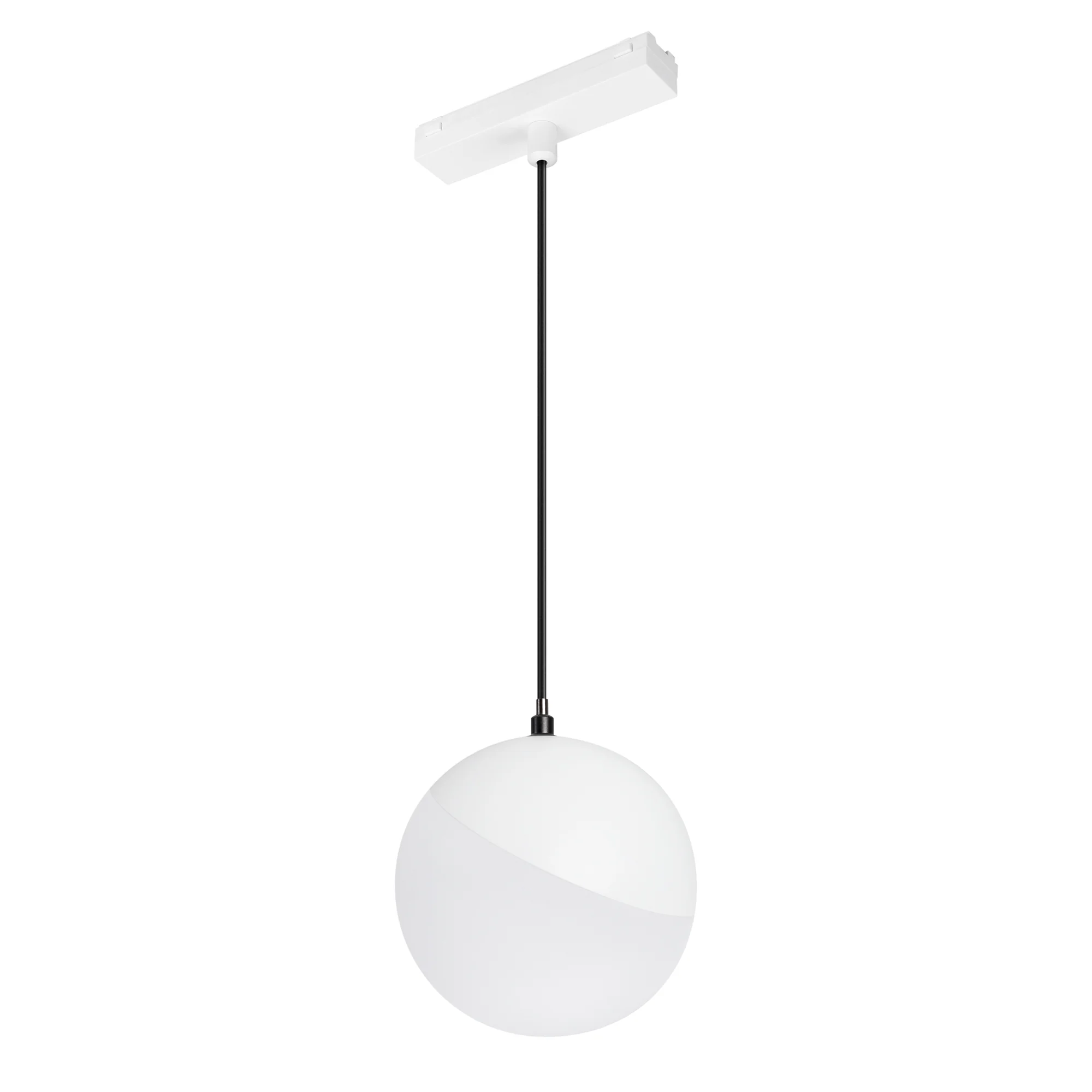 Светильник MAG-VIBE-EMISFERO-HANG-R100-6W Day4000 (WH, 130 deg, 48V) 044455 - Светильник для магнитных треков MAG-VIBE. Мощность 6 Вт, св. поток 380 лм, 63 лм/Вт, дневной 4000 K, CRI>90, угол 130°, напряжение питания 48 В. Белый фигурный корпус из алюмини
