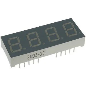 CA04-41GWA - 4-х разрядный индикатор 10,16мм/зеленый/568нм/1.9-6.4мкд