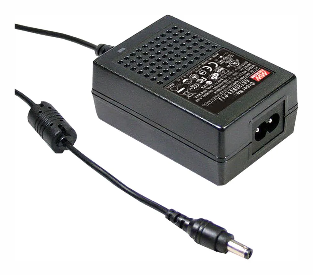 GST25E07-P1J - AC-DC, 22Вт, вход 85...264B AC 47...63 Гц,, выход 7.5B/2.93A, изоляция 3000В AC, 79x54x33мм, -30...+70°С, выходной разъем 11, диам. 5.5х2.1мм