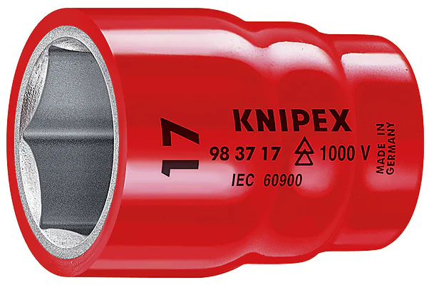 Головка торцевая VDE 3/8" 6-гранная, 12 мм, диэлектрическая KN-983712