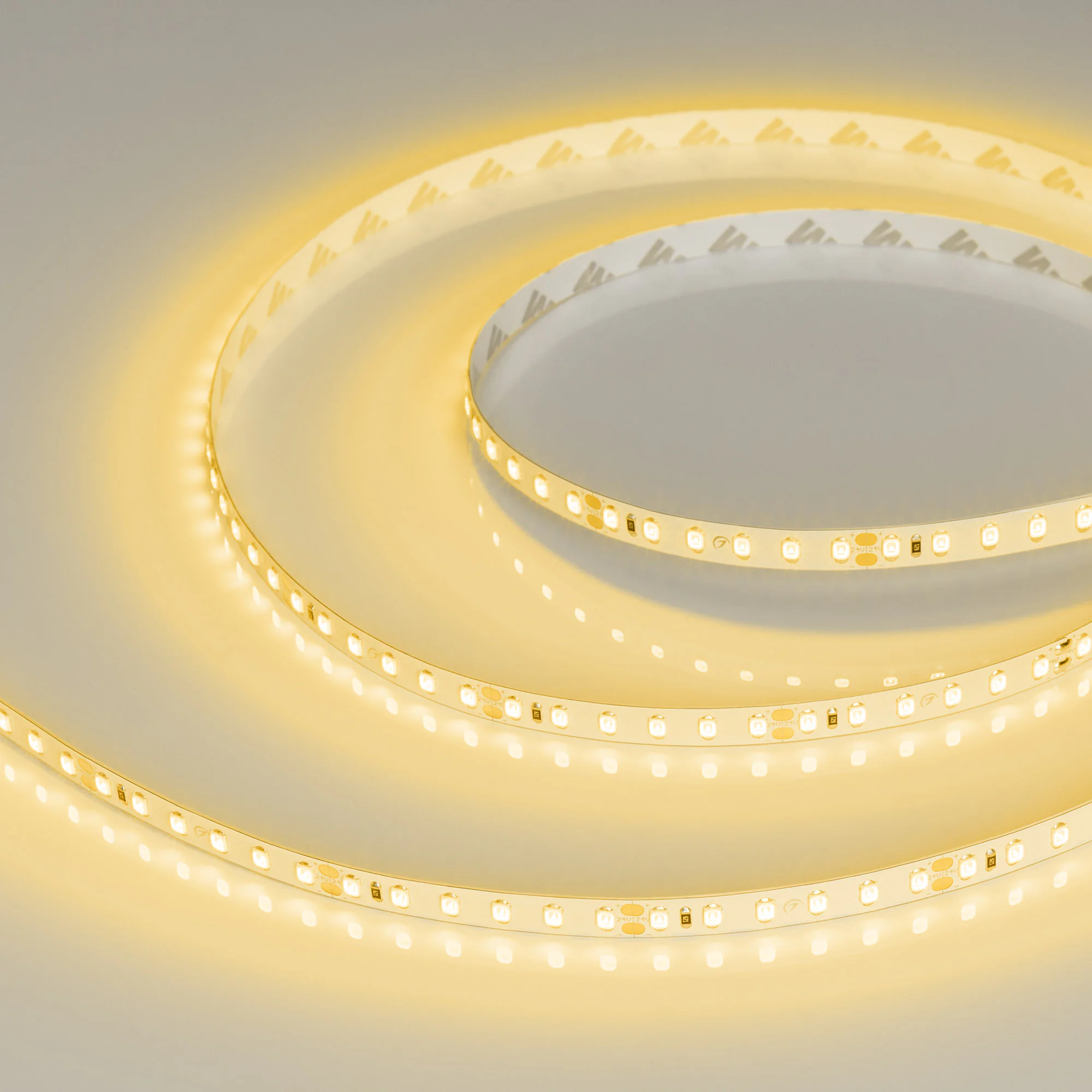 Лента RT-A120-8mm 24V Yellow (9.6 W/m, IP20, 2835, 5m) 008780(2) - Светодиодная лента RT-A120, открытая. Светодиоды 2835, 120 шт/м (600 шт на 5 м), белая плата, ширина 8 мм, скотч 3M. Цвет ЖЁЛТЫЙ 590 nm, угол 120°. Питание 24V, мощность 9.6 Вт/м (48 Вт на