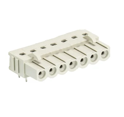 Розетка Wiecon 8213 BL / 7 W OB - Розеточный разъем, горизонтальный, на плату, шаг 5,08 мм, 7 полюсов, фиксация на плате пайкой, 690V, 12А, без маркировки, цвет: серый, серия 8213 BL W