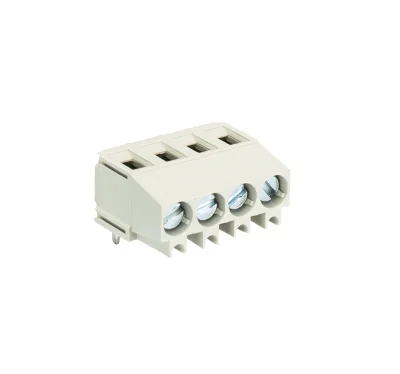Клемма Wiecon 8291 / 4 ZW OB - Клемма на печатную плату, подвод кабеля сверху, 4 полюса, шаг: 5,08 мм, винтовая фиксация провода, без маркировки, с изоляционной пластиной, 300V, 16А, цвет: серый, серия 8291
