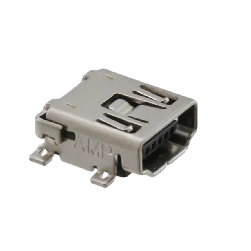 1734327-2 - Разъем mini USB А угловой розетка на плату