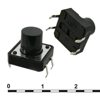 KAN1211-1001B   12X12X10 MM - Кнопка тактильная KAN1211-1001B,12x12x10 мм