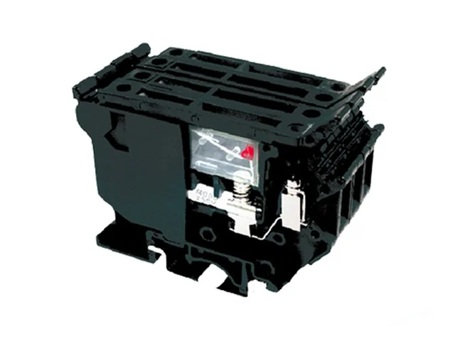 Предохранительная клемма JUT1-4RD/LA250-BK - Предохранительная клемма, LED250V, тип фиксации провода: винтовой, номинальное сечение: 4 мм кв., 800V, ширина: 6,2 мм, цвет: черный, тип монтажа: DIN35