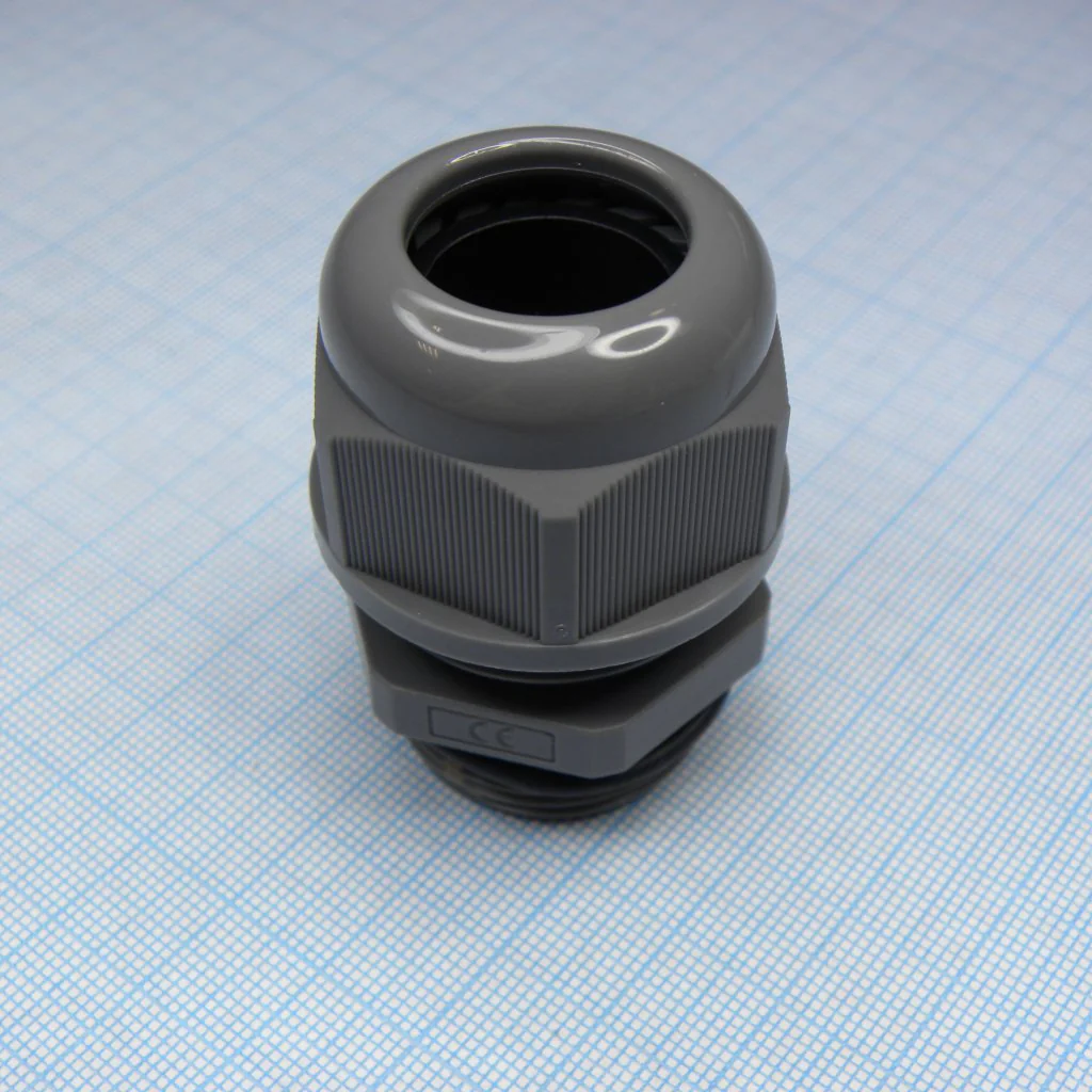DDL-PG21P-1 (grey) - Кабель ввод, крепление на панель, гайка для крепления на панель приобретается отдельно