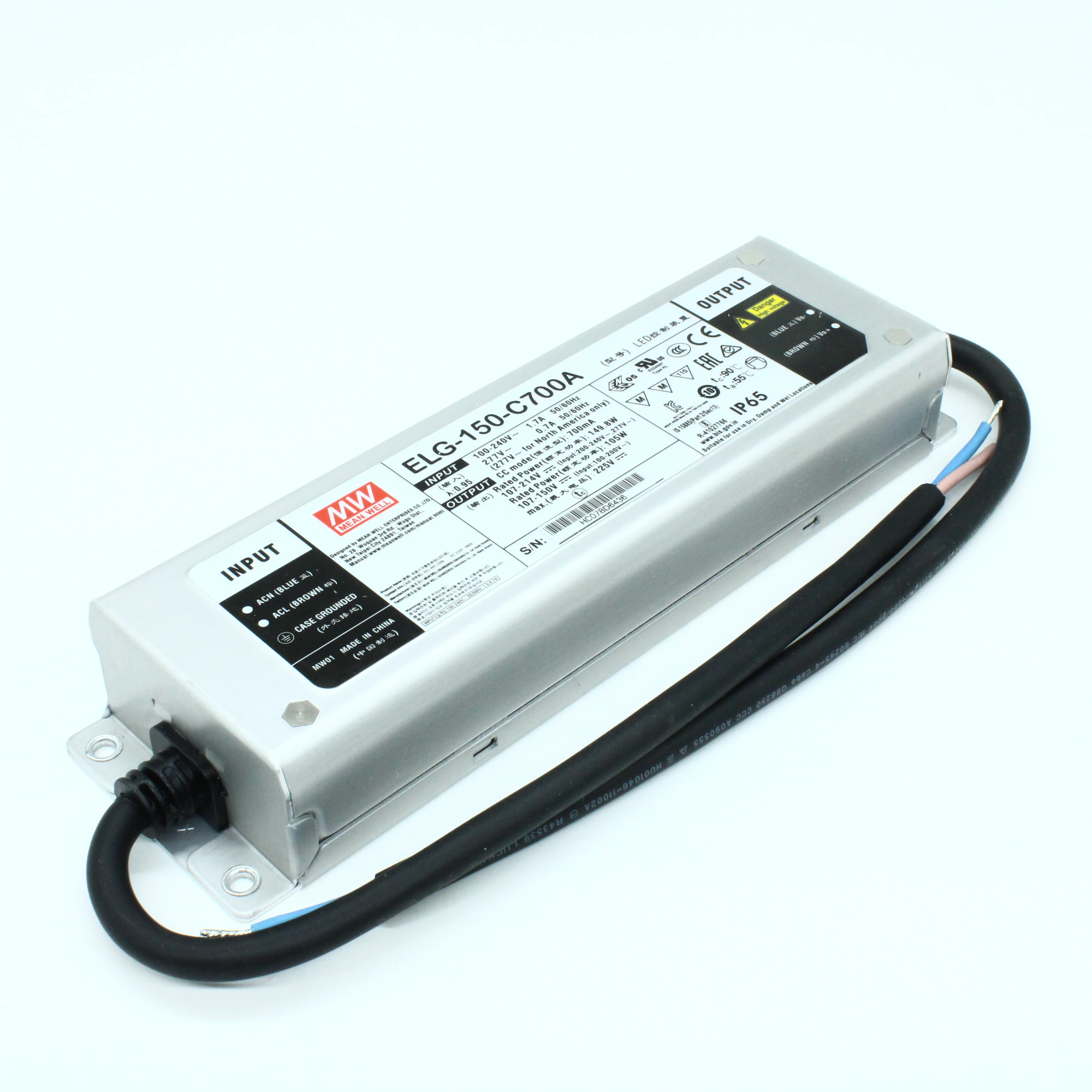 ELG-150-C700A - AC/DC драйвер электропитания светодиодов 150 Вт, стабилизация тока