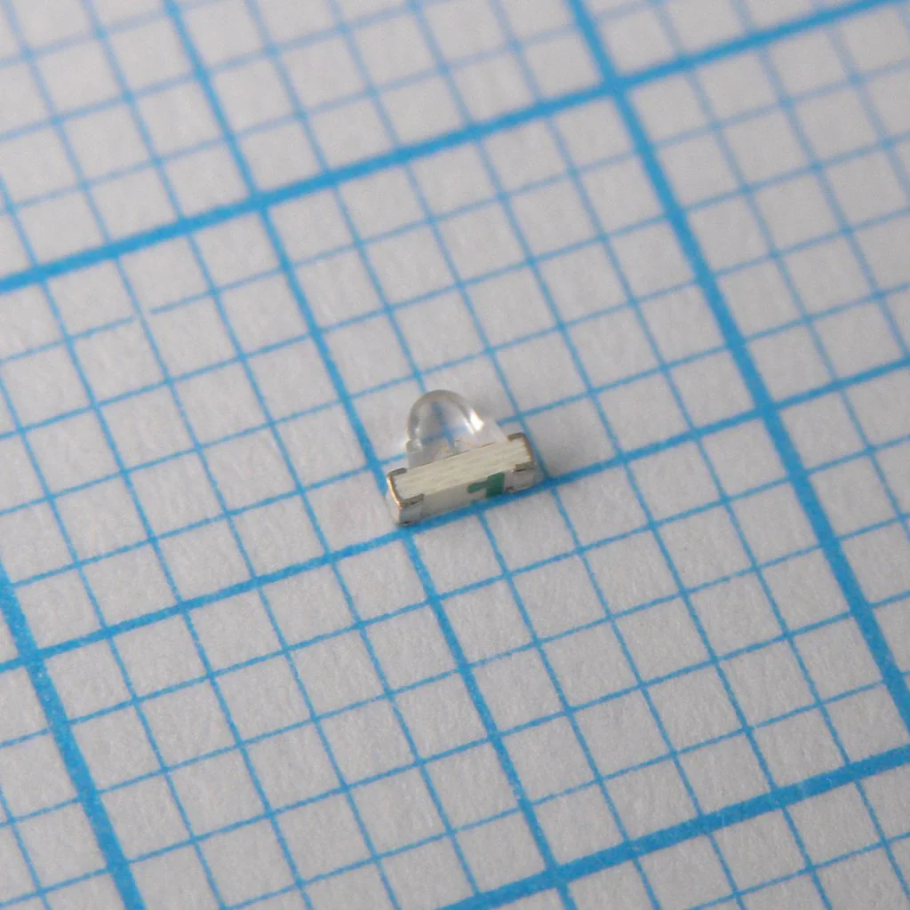 KPDA-1806ZGCK - Светодиод smd 1,8х0,6мм/зеленый/535нм/1900-3200мкд/прозрачный/25°/угловой
