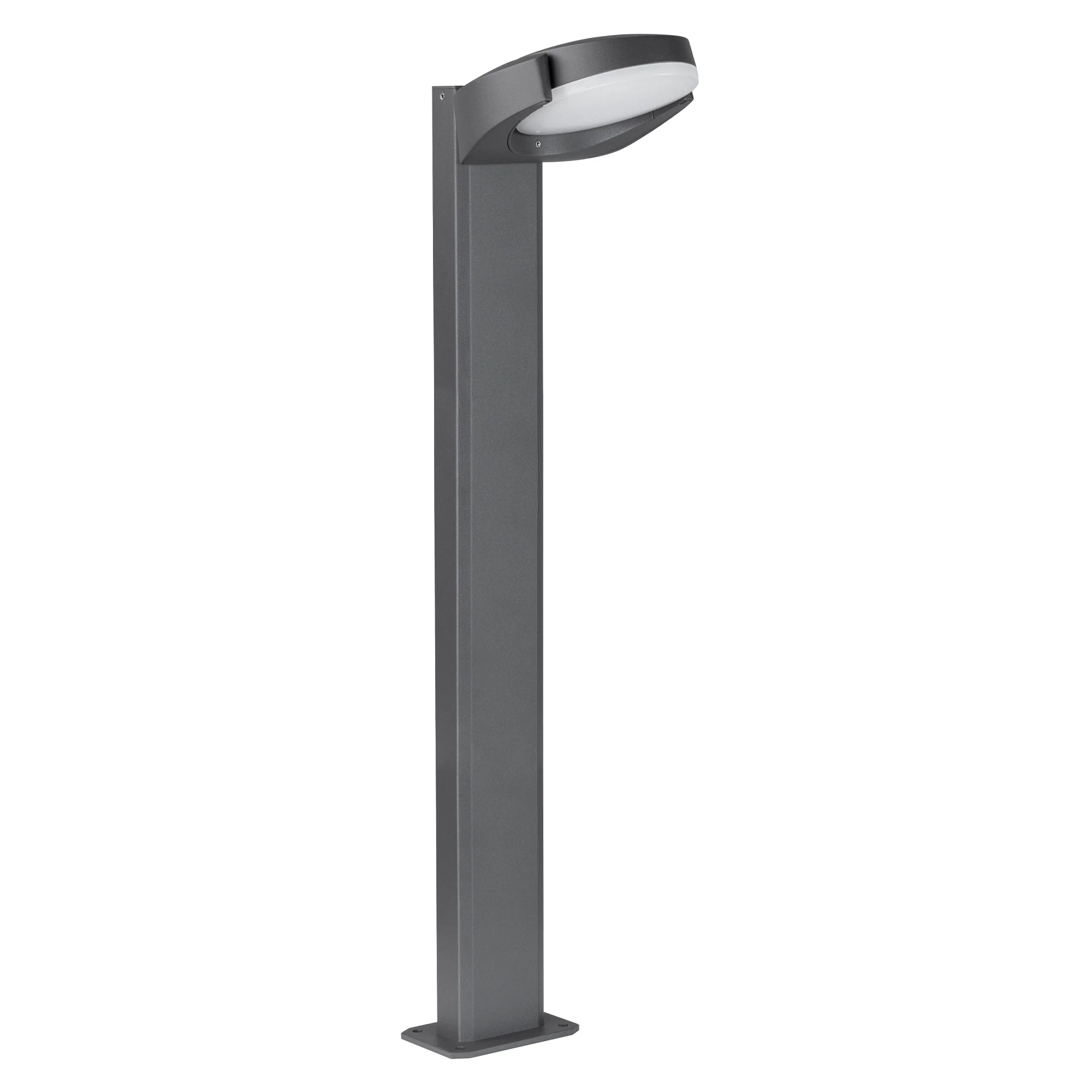 Светильник LGD-EYE-BOLL-H900-6W Warm3000 (GR, 117 deg, 230V) 029984 - 900мм уличный светодиодный светильник с поворотной оптической частью (угол поворота 40°) для подсветки дорожек. Цвет ТЕПЛЫЙ БЕЛЫЙ 3000К, 6Вт (615лм). Влагозащищенный корпус IP54 - серый
