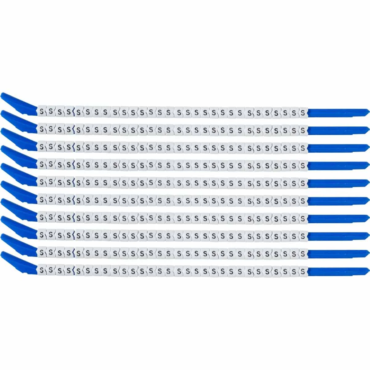 brd133228 - SCN-13-S клипсы белые, 300шт/упак, для провода 3,4-3,8мм диаметра, легенда S