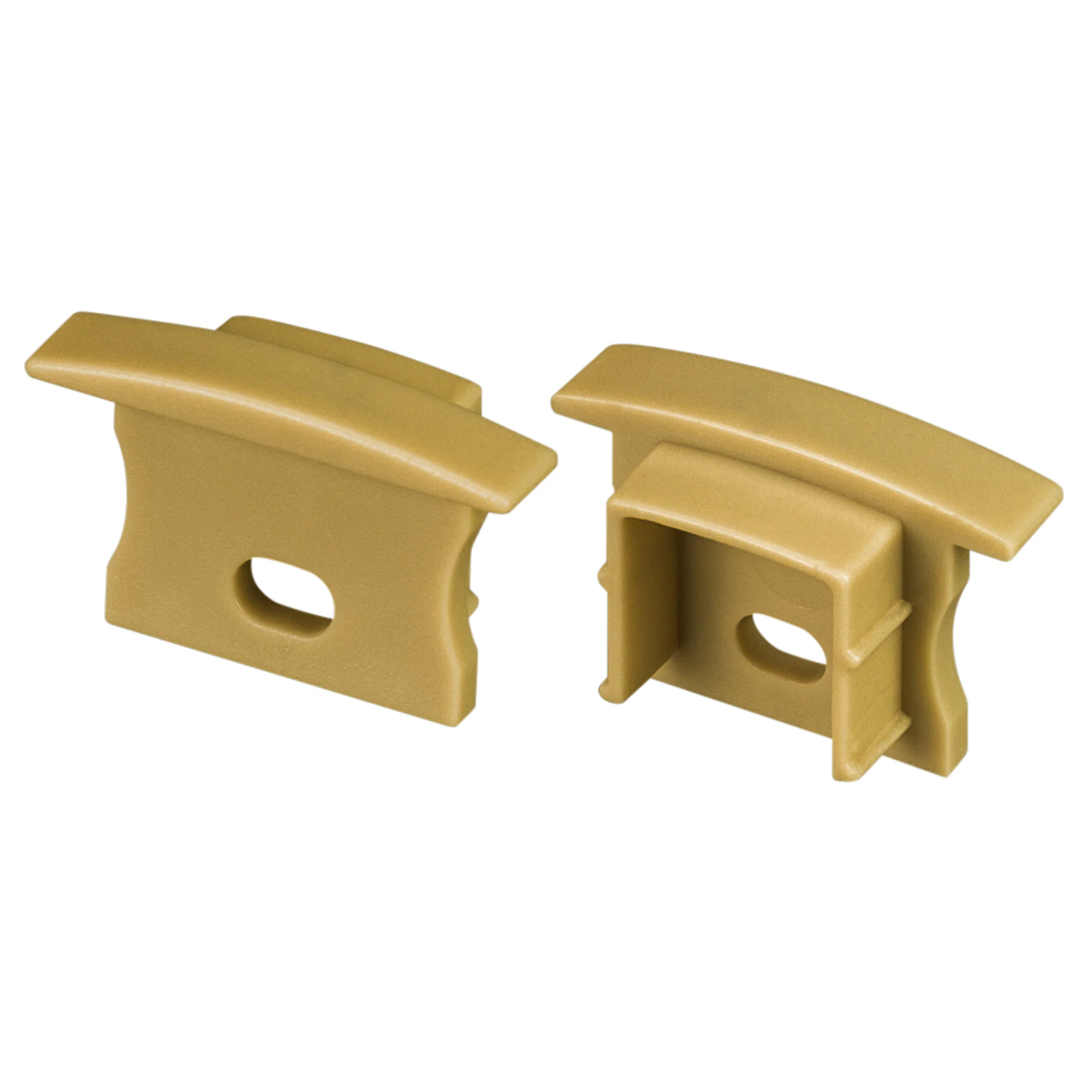 Заглушка ARH-LINE-2315-F с отверстием GOLD 040002 - Пара заглушек для профиля ARH-LINE-2315-F. Цвет - золотой. Материал - пластик. В комплекте 2 заглушки с отверстиями.