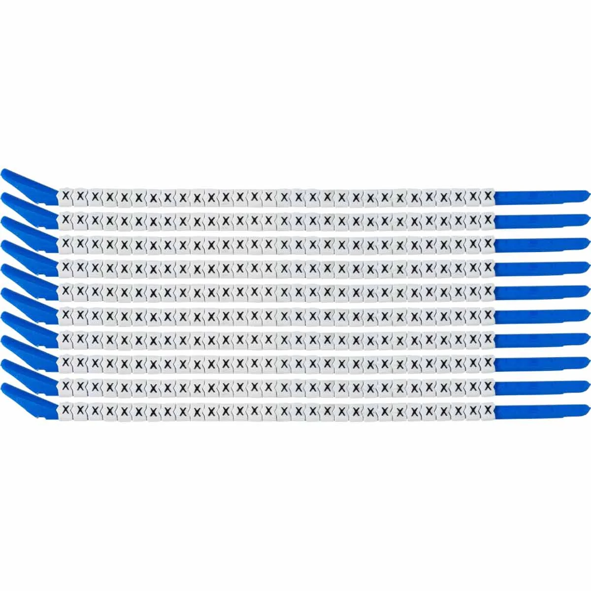 brd133233 - SCN-13-X клипсы белые, 300шт/упак, для провода 3,4-3,8мм диаметра, легенда X