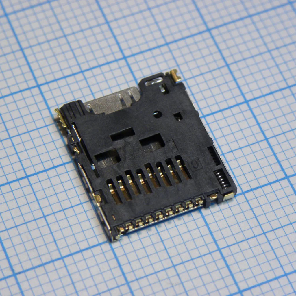 DM3AT-SF-PEJM5 - DM3 Series 8 Position Right Angle SMT Push Ejection MicroSD Card Connector