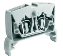 Клемма MINI UJ5-2.5W/2X2 - Мини клемма, 4 точки подключения в клемме, тип фиксации провода: пружинный, номинальное сечение: 2,5 мм кв., 24A, 800V, ширина: 7,5 мм, цвет: серый, тип монтажа: DIN 35