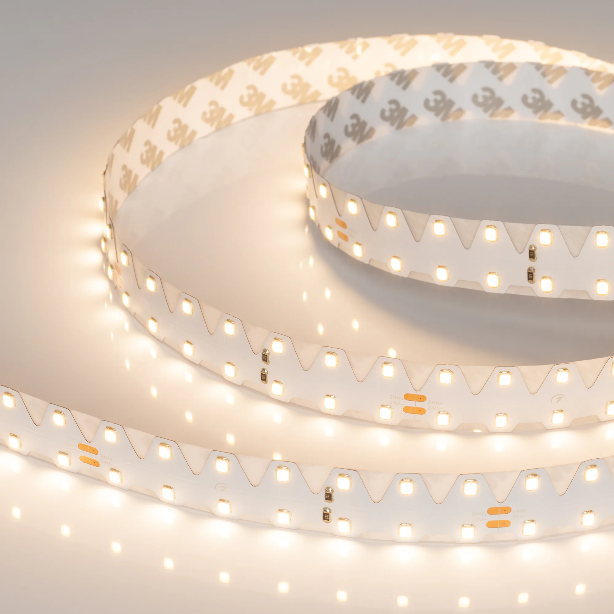 Лента TWIST-A140-20mm 24V Warm2700 (20.6W/m, IP20, 2835, 5m) 033891(1) - Светодиодная широкая лента повышенной прочности TWIST, A140, открытая. Светодиоды 2835, 140 шт/м (700 шт на 5м), белая плата, ширина 20 мм, скотч 3M. Цвет ТЕПЛЫЙ 3000 K, цветопередач