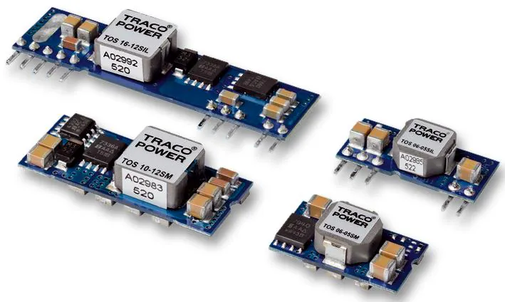 TOS 06-12SIL - Преобразователь DC/DC на печатную плату вход 12В выход 0.75В...5В 6A 5-Pin SIL