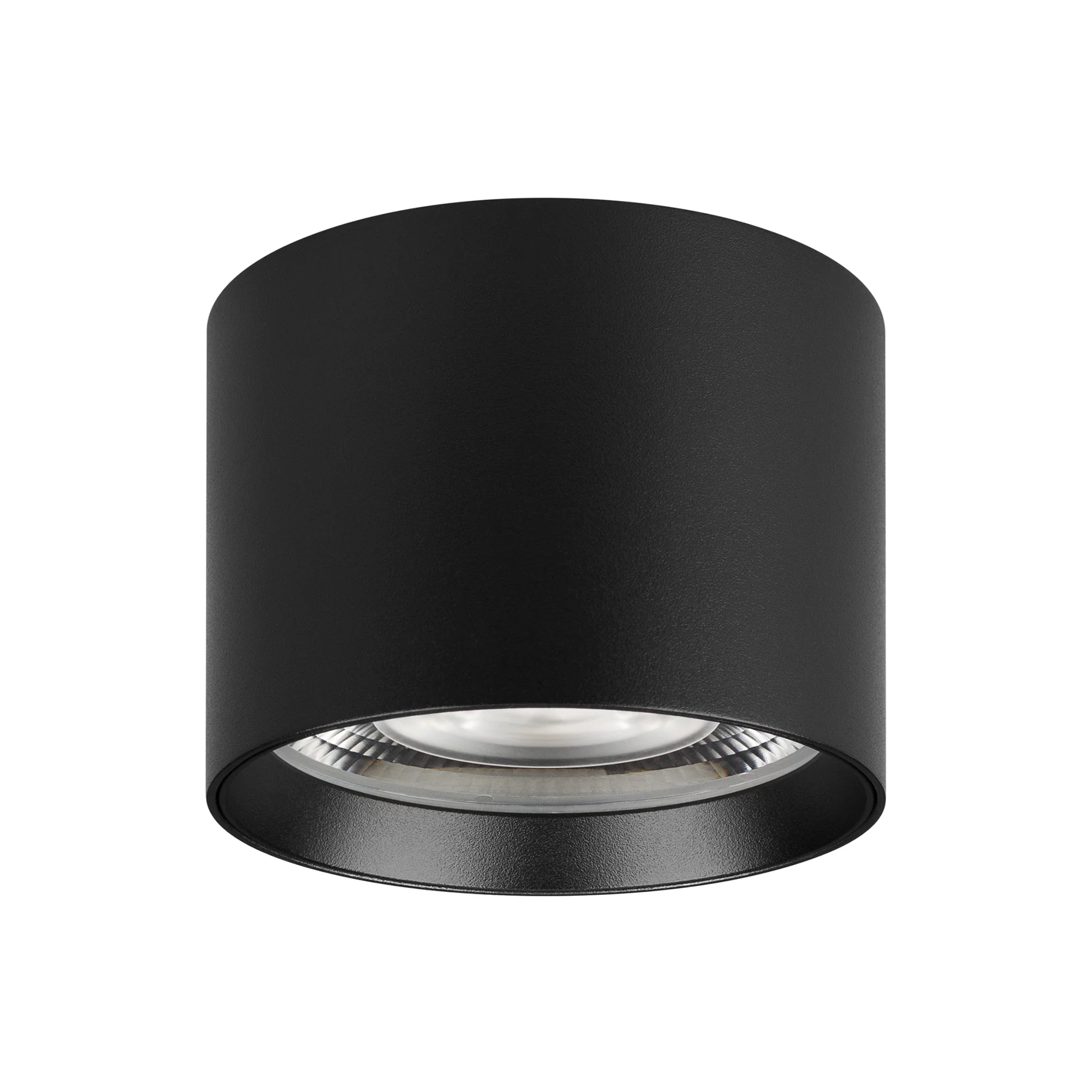 Светильник SP-DICE-R77-10W Warm3000 (BK, 24 deg, 230V) 046626 - Накладной интерьерный светильник. Мощность 10 Вт, св. поток 780 лм, 78 лм/Вт, теплый 3000 K, CRI>90, угол 24°, напряжение питания 230 В. Черный круглый корпус, степень защиты IP54. Размер: ди