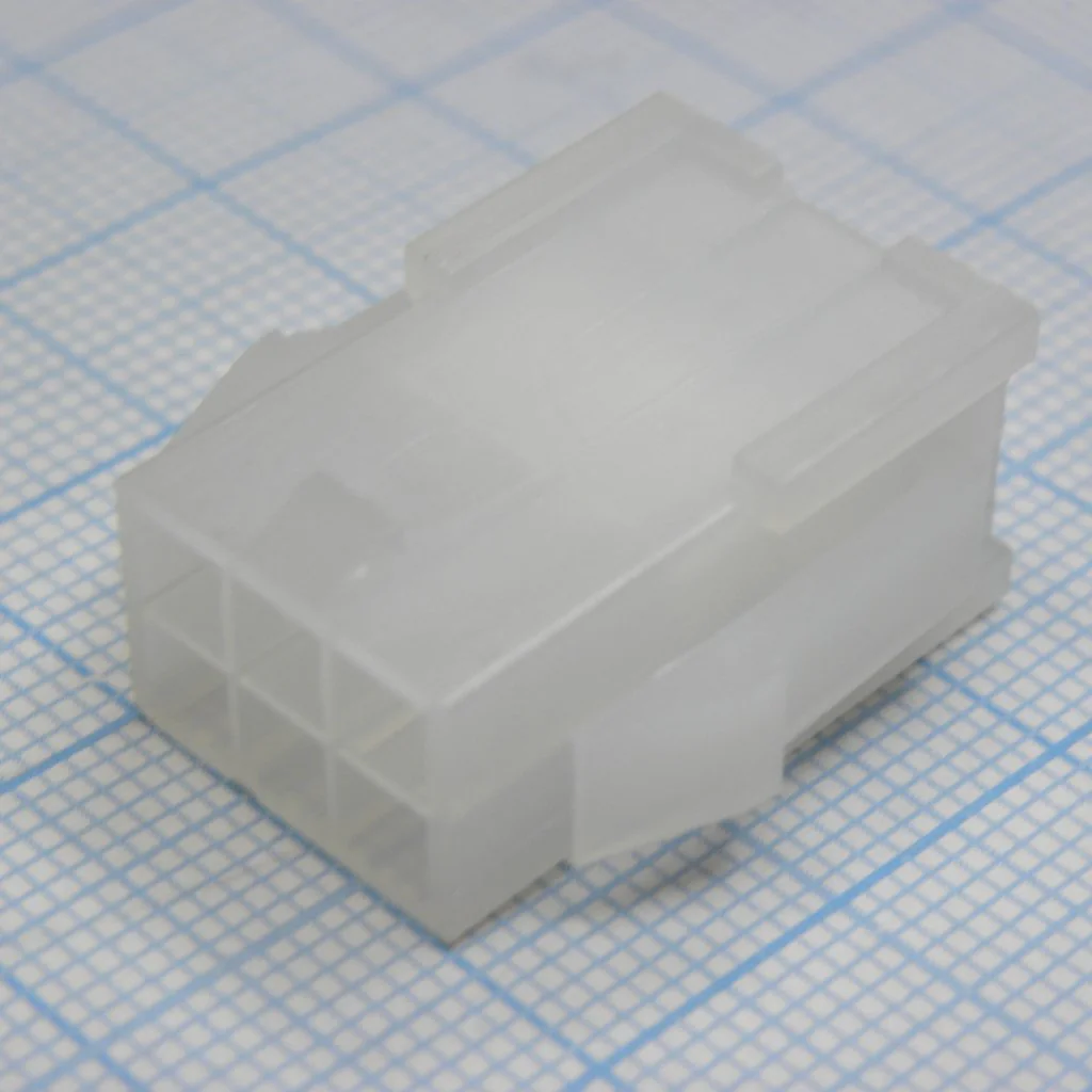 I-DS1073-02-PCT02X3 - Разъем питания (корпус) Mini-Fit, 6pin, вилка на кабель, шаг 4,2мм, требуются контакты T-DS1073-02-PC600