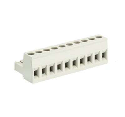 Розетка Wiecon 8113 B / 10 OB - Розеточный разъем, угловой, на кабель, шаг 5,00 мм, 10 полюсов, номинальное сечение: 2,5 мм кв., винтовая фиксация провода, 400V, 12А, без маркировки, цвет: серый, серия 8113 B OB