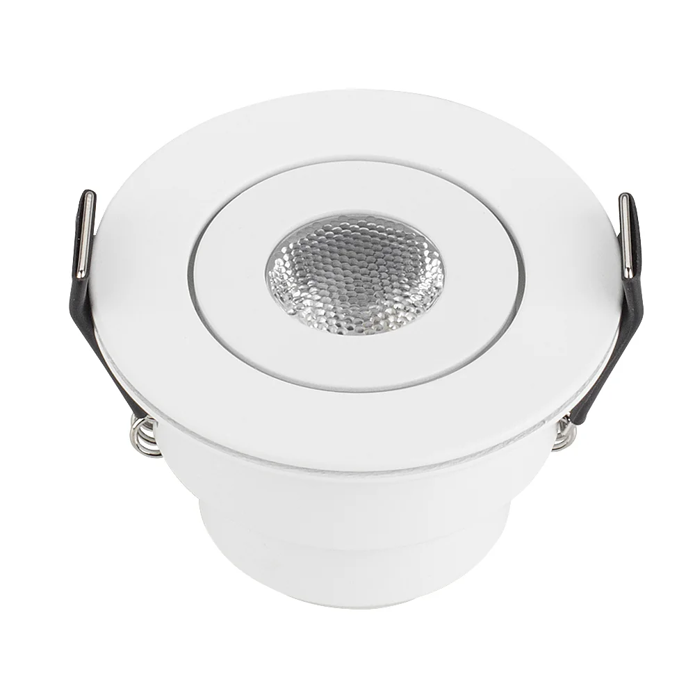 Светодиодный светильник LTM-R52WH 3W Day White 30deg 014914 - Врезной круглый мебельный светильник 3Вт, корпус белый алюминий. Цвет ДНЕВНОЙ БЕЛЫЙ 4000-4500K. Светодиод 1х3W CREE XPE. Св.поток 140-160лм, наклоняемая ось, угол 30°. Питание 180-240VAC, 3Вт, 