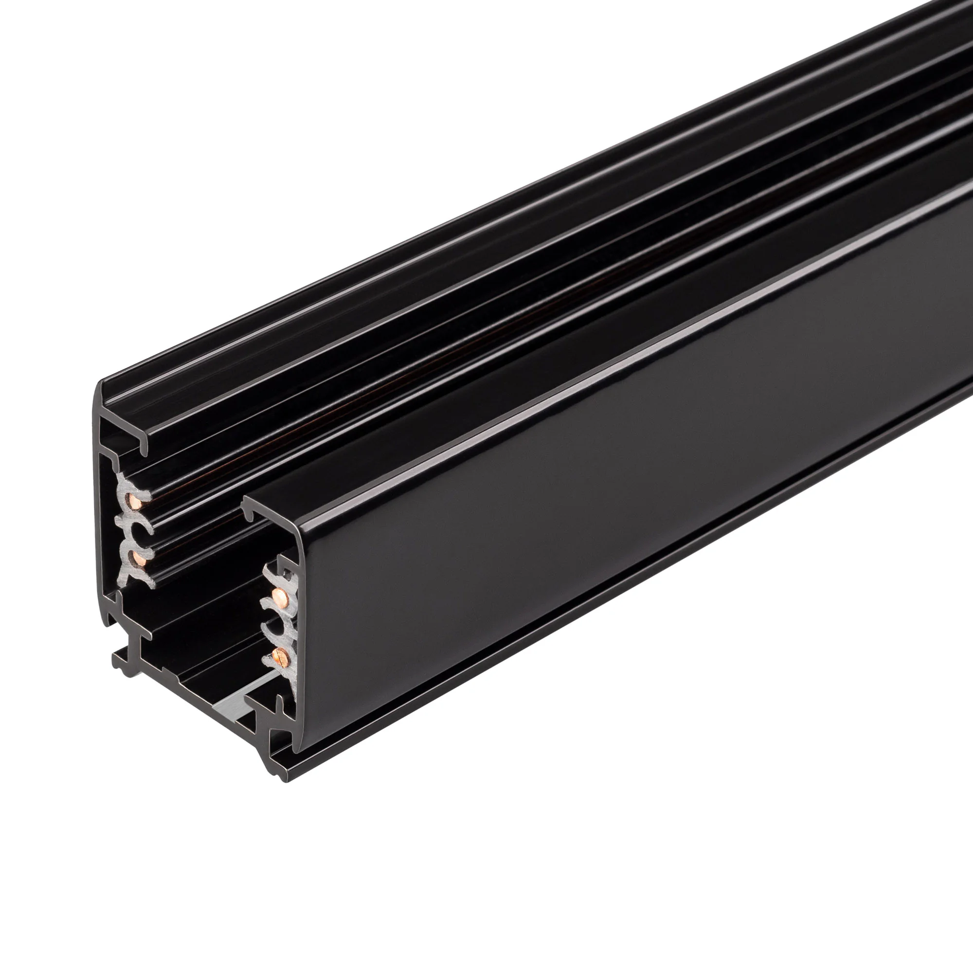 Трек LGD-4TR-TRACK-1000-BK-M (C) 028358(2) - 3-фазный трек 4TR, на 4 провода, длина 1м. Цвет черный глянцевый. Коннектор питания и заглушка приобретаются отдельно. Размер ДxШxВ: 1000x33x33мм. При использовании с треками и аксессуарами другой серии возможн