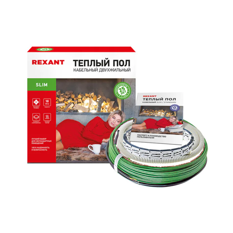 Теплый пол Slim RNB-70-1250 1250Вт, 70м, 6,5-8,5м двухжильный 51-0506-3