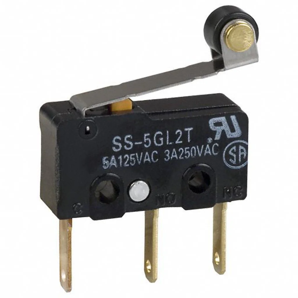 SS5GL - Микропереключатель одна контактная группа на переключение 5А/125V