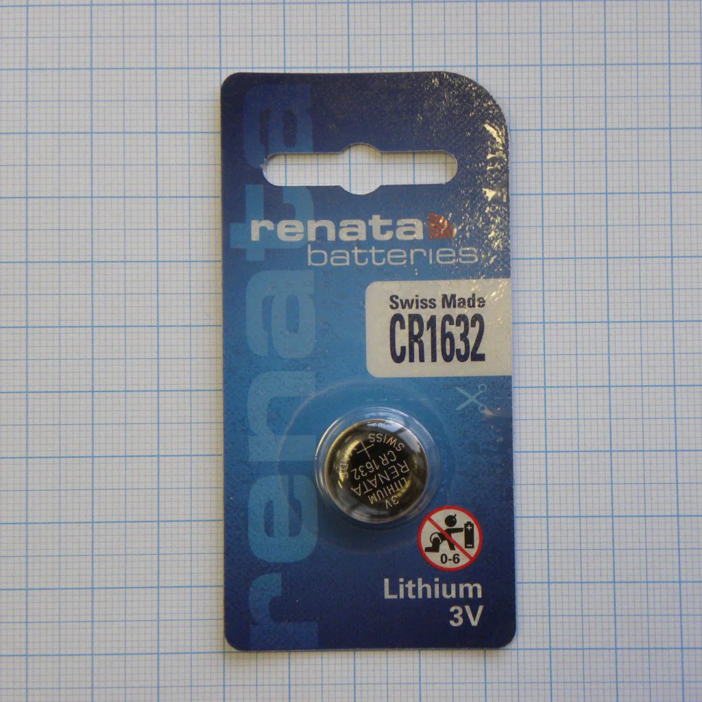 CR1632   Renata - Элемент питания литиевый,3В