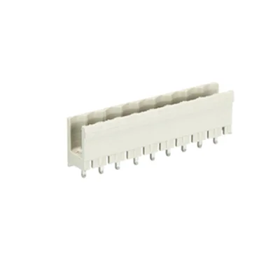 Вилка Wiecon 8113 S / 9 G OB GR OF - Вилочный разъем, вертикальный, без боковых стенок, на плату, шаг 5 мм, 9 полюсов, фиксация на плате пайкой, 400V, 12А, без маркировки, цвет: серый, серия 8113 S GOF
