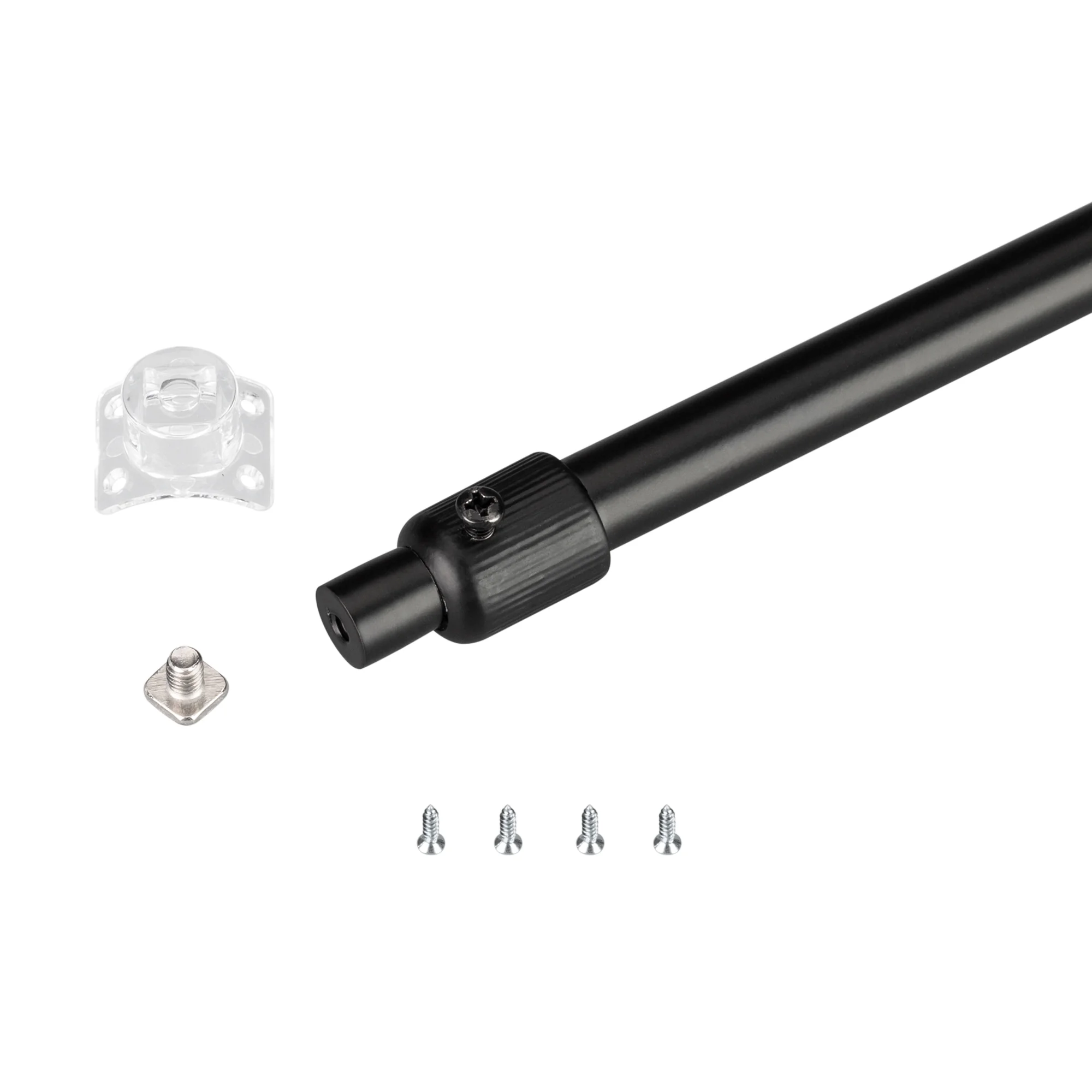 Подвес телескопический MAG-FLEX-ROD-TUBE-L2000 (BK) 034075 - Крепление для монтажа светильников серии FLEX-TUBE и треков MAG-FLEX с прозрачными монтажными клипсами и винтами. В комплекте 1 шт аксессуары для монтажа. Выдерживает нагрузку 17 кг.