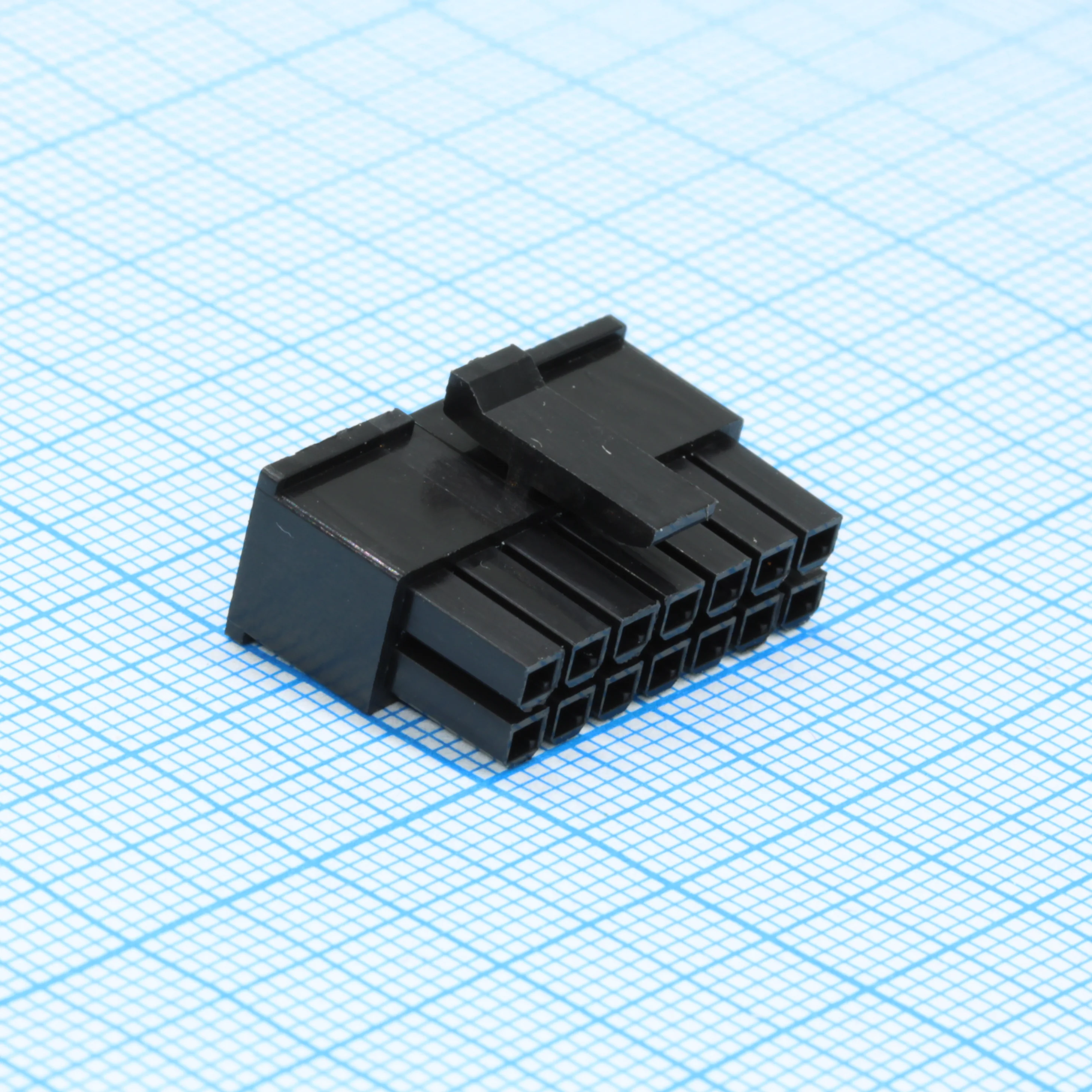 I-DS1073-03-SCB002X7 - Корпус разъема 2х7 контактов шаг 3мм (розетка) на кабель