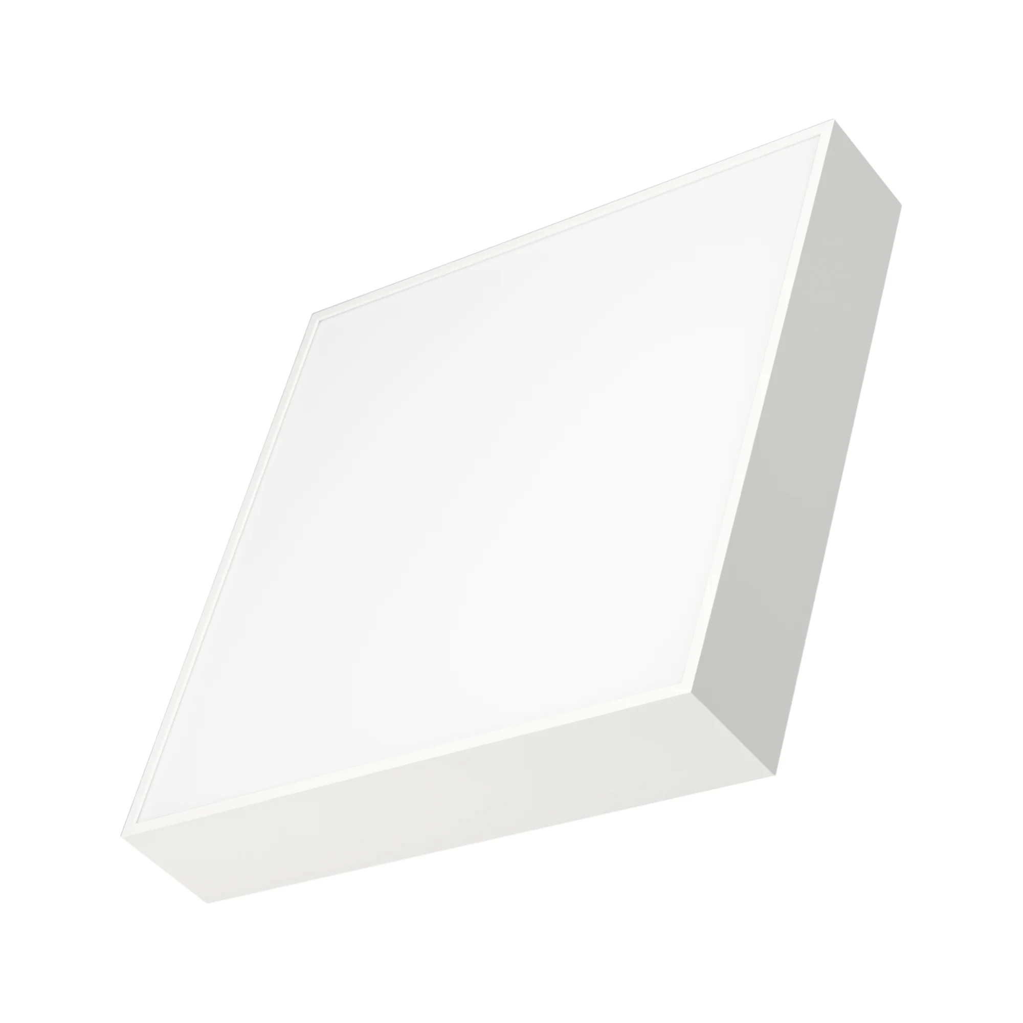 Светильник SP-QUADRO-S350x350-30W Day4000 (WH, 120 deg, 230V) 034790 - Накладной светильник. Мощность 30 Вт, св. поток 2000-2540 лм, 85 лм/Вт, дневной 4000 K, CRI>90, угол 120°, напряжение питания 230 В. Белый квадратный корпус из алюминия, экран PC, степ