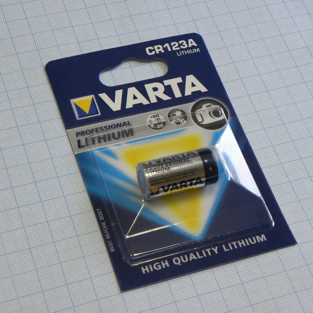 Батарея CR123A    Varta - Элемент питания литиевый