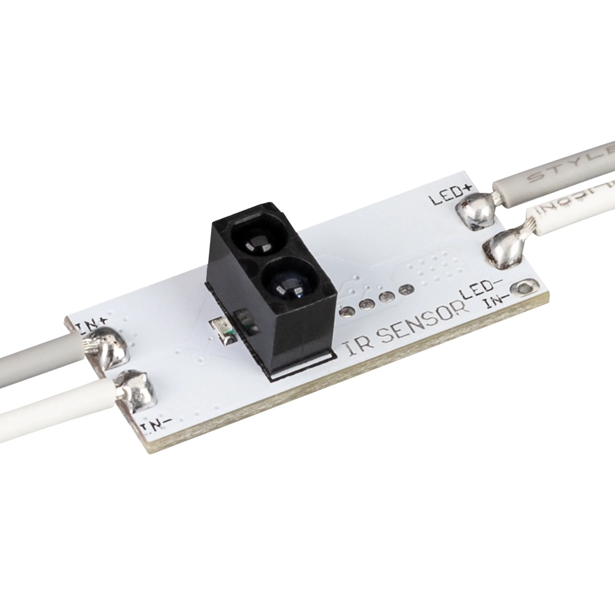 Микродиммер SR-IRIS-IRH-DIM (12-24V, 1x5A, 30x13mm) 029109(2) - Активный ИК-диммер, встраиваемый в профиль, реагирует на движение. При улавливании движения - плавное включение и выключение света. При длительном удержании руки над ИК-датчиком - плавное изм