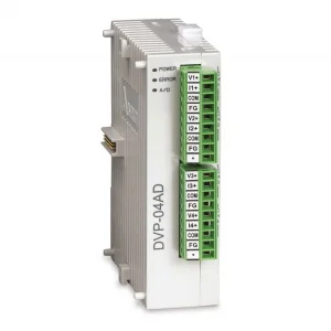 Модуль аналогового ввода DVP04AD-S2 - 4 Route AI,14bit, 24V DC Power, RS485, повышенная помехзащищенность, SLIM