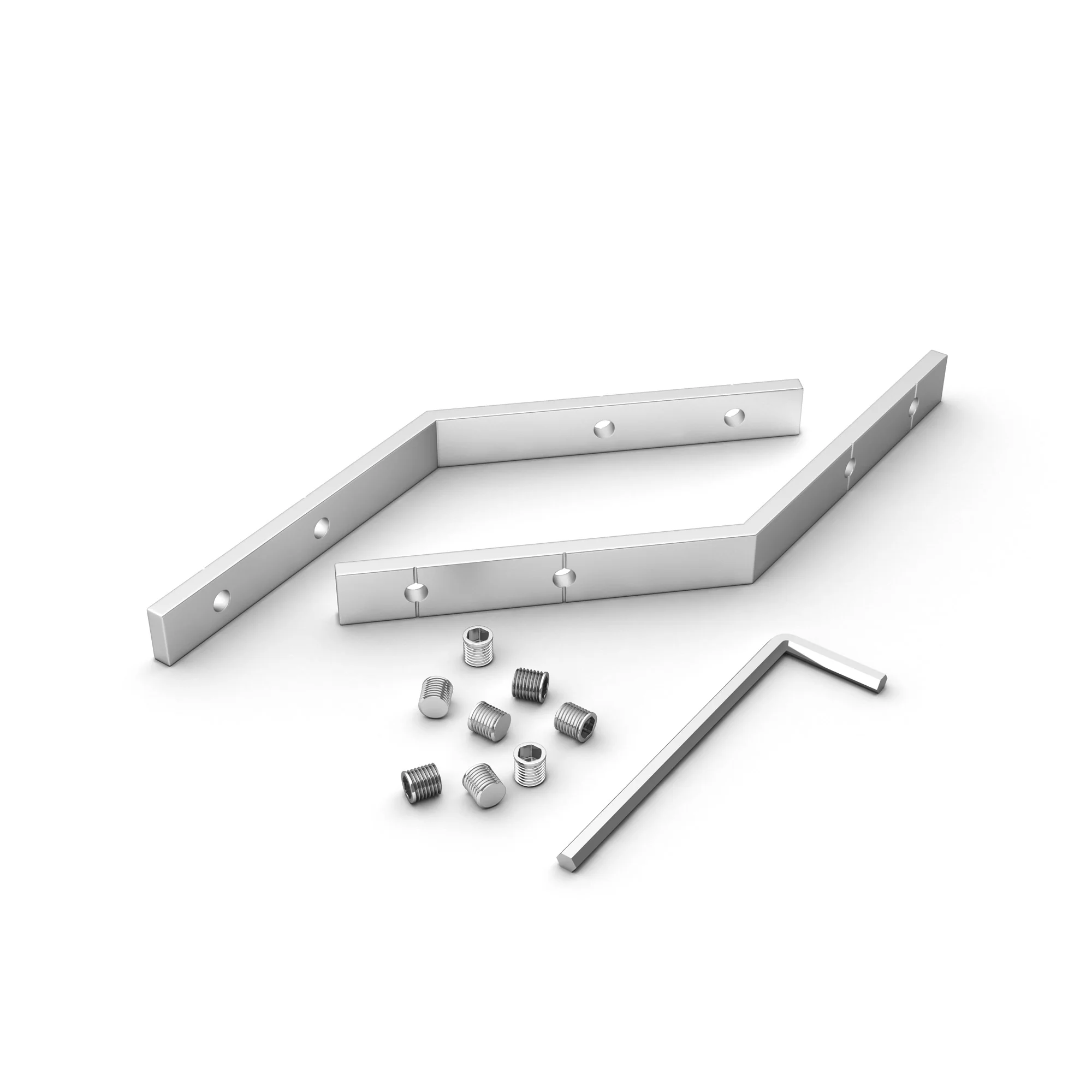 Соединитель профиля SL-LINIA32-FANTOM-L135 Set 030147 - Угловой коннектор (угол 135, к плоскости) для соединения 2-х отрезков профиля SL-LINIA32-FANTOM. Устанавливается в паз. В комплекте: соединитель - 2 шт., винт - 8 шт., шестигранный ключ - 2 шт. Цена 