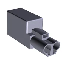 Разъем ST17/2 B1 ZEV1WS - Розеточный разъем на кабель диам. 5,5 - 7 мм, 2 полюса, винтовая фиксация, номинальное напряжение: 50V, номинальный ток: 16A, цвет: белый, серия gesis ST17/2