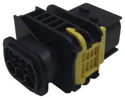 1-1703648-1 - Корпус разъёма штыревой 7-ми конт.(4+3) HDSCS MCP 1,5/2,8 ., с сдвижным фиксатором.