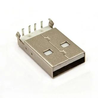 USBA-1M - Разъем USB A-1M, штекер на плату, 4 контакта