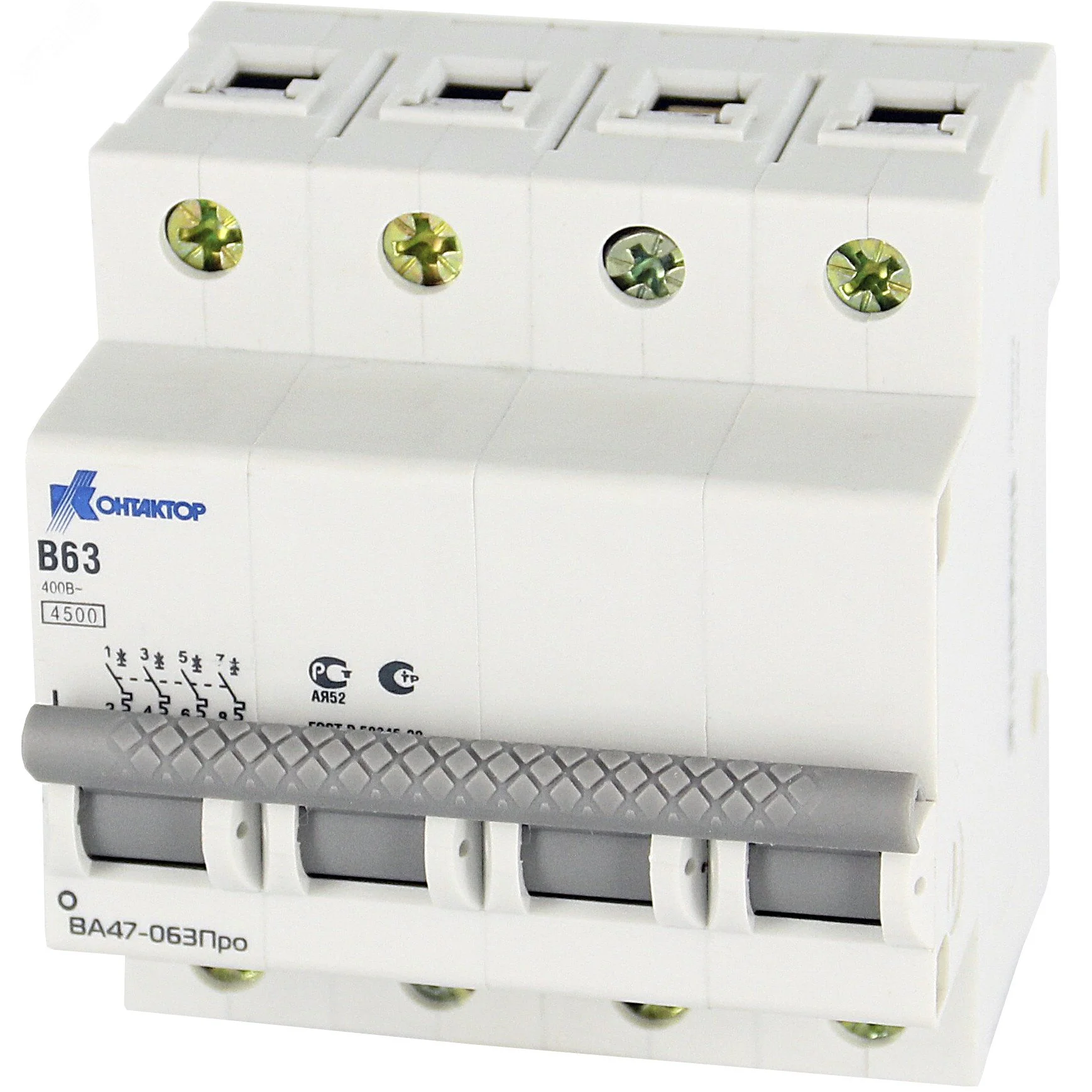 ВА47-063Про, 4P, 20A, Icu-4,5kA, х-ка В 7000067