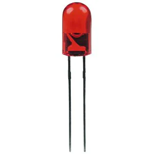 L-1503IT - Светодиод 5мм/красный/625нм/28-80мкд/прозрачный красный/30°