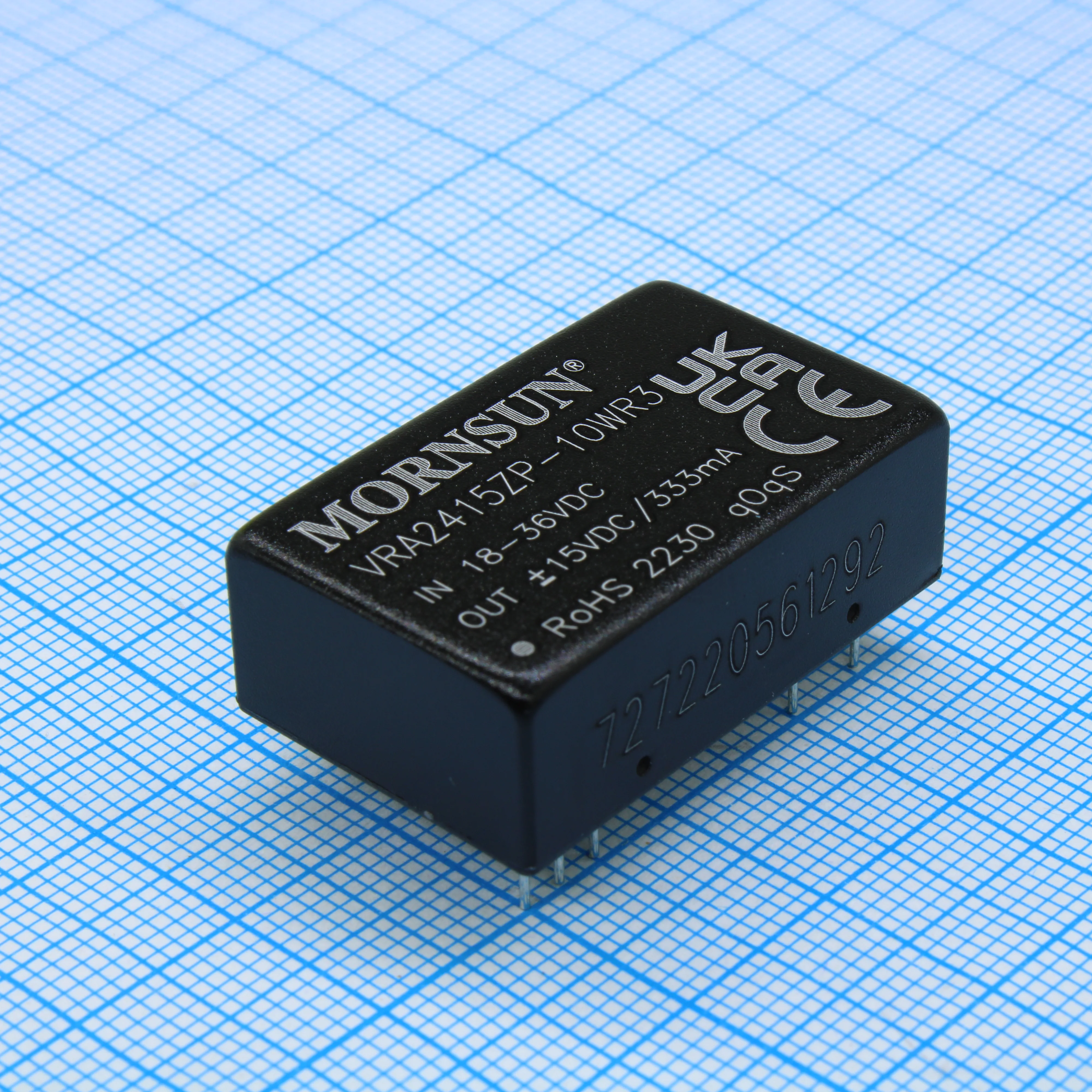 VRA2415ZP-10WR3 - Преобразователь DC/DC мощность, Вт: 10 вход 24(18-36)В выход ±15В ±333мА изоляция 1500В