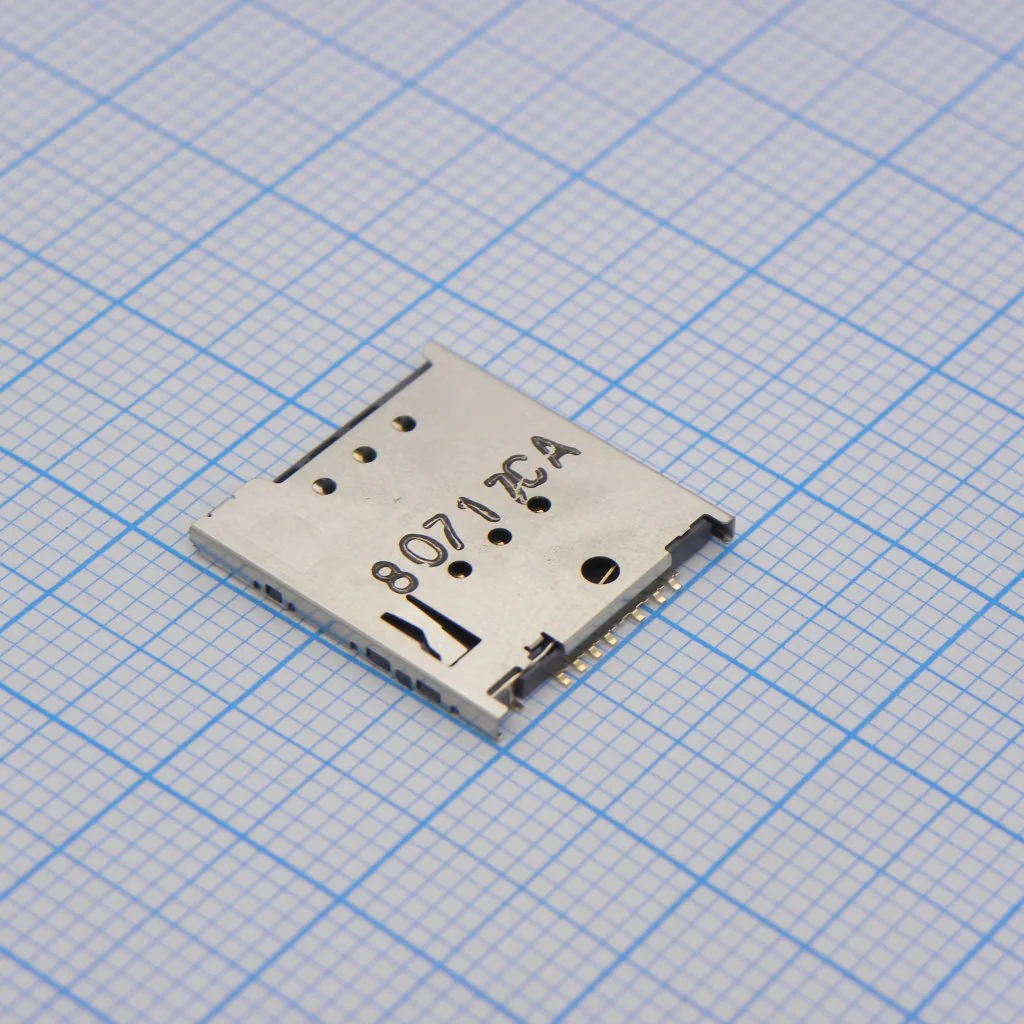 5039600695 - Коннектор для Micro Sim карты 503960 Series, 6 контакт(-ов), Медный Сплав SMT