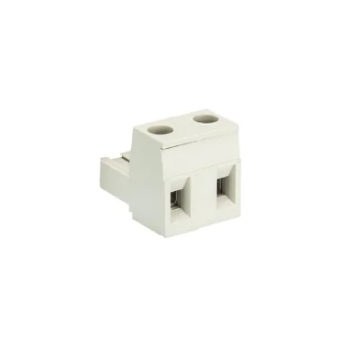 Розетка Wiecon 8313 B / 2 OB - Розеточный разъем, угловой, на кабель, шаг 7,5 мм, 2 полюса, номинальное сечение: 2,5 мм кв., винтовая фиксация провода, 690V, 12А, с маркировкой, цвет: серый, серия 8313 B