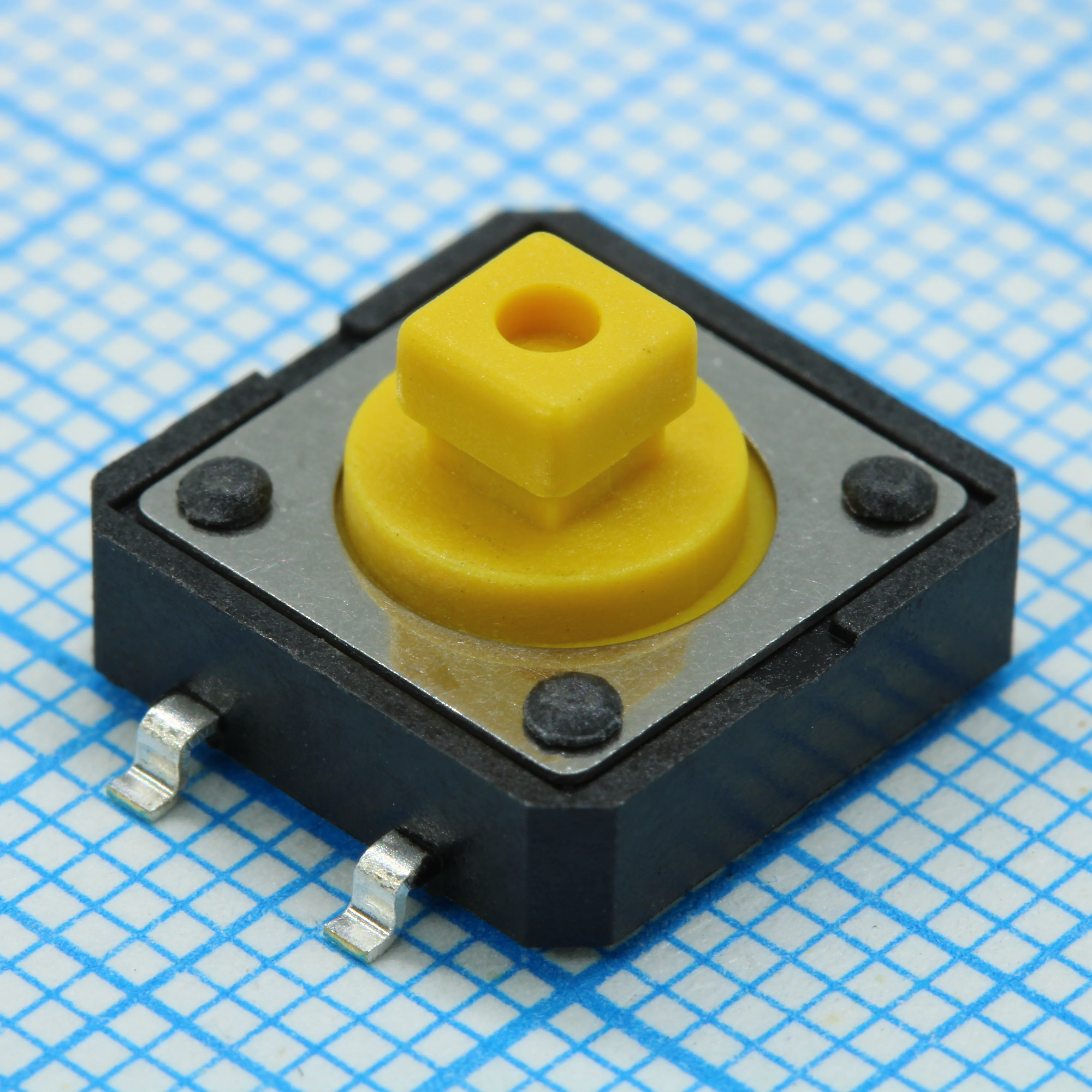 L-KLS7-TS1206-7.3-180-T - Кнопка тактильная 12х12х7.3мм усилие нажатия 180гр 0.05А 12В 100000 циклов SMD монтаж