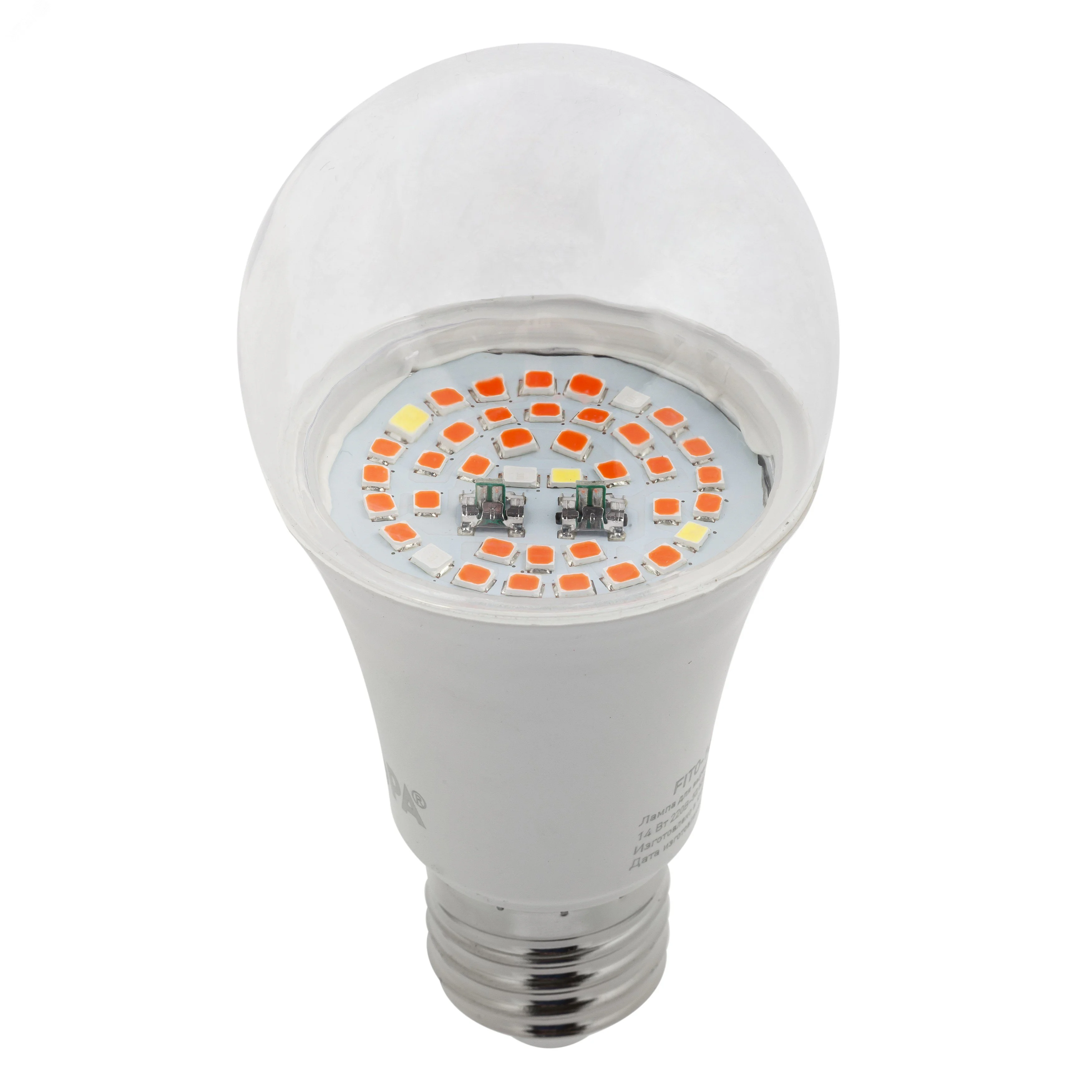 Фитолампа для растений светодиодная FITO-12W-RB-E27 красно-синего спектра 12 Вт Е27 Б0050601