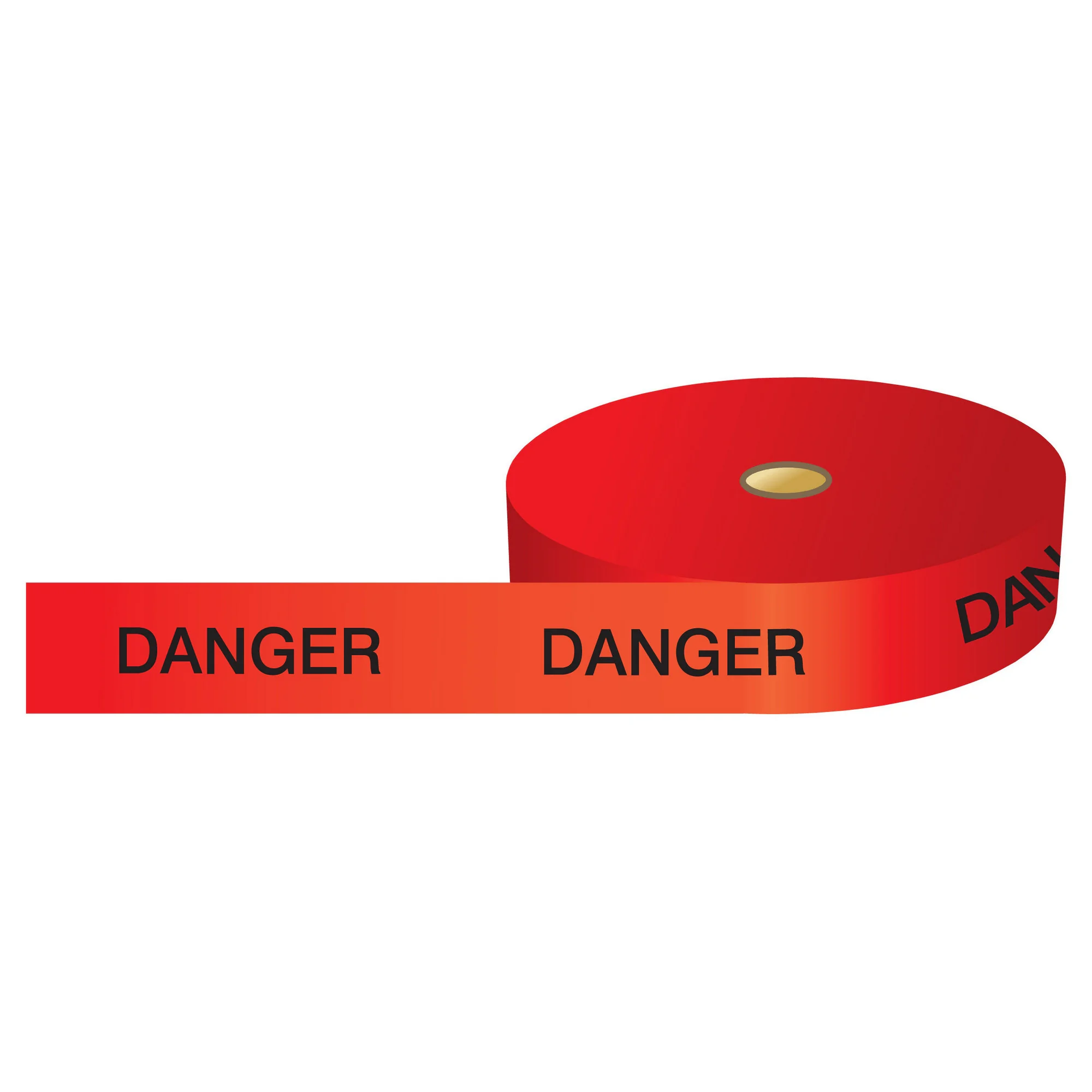 gws256660 - Преграждающая лента, легенда "DANGER", 75 мм*250 м, черный на красном, полиэтилен, 1 рулон"
