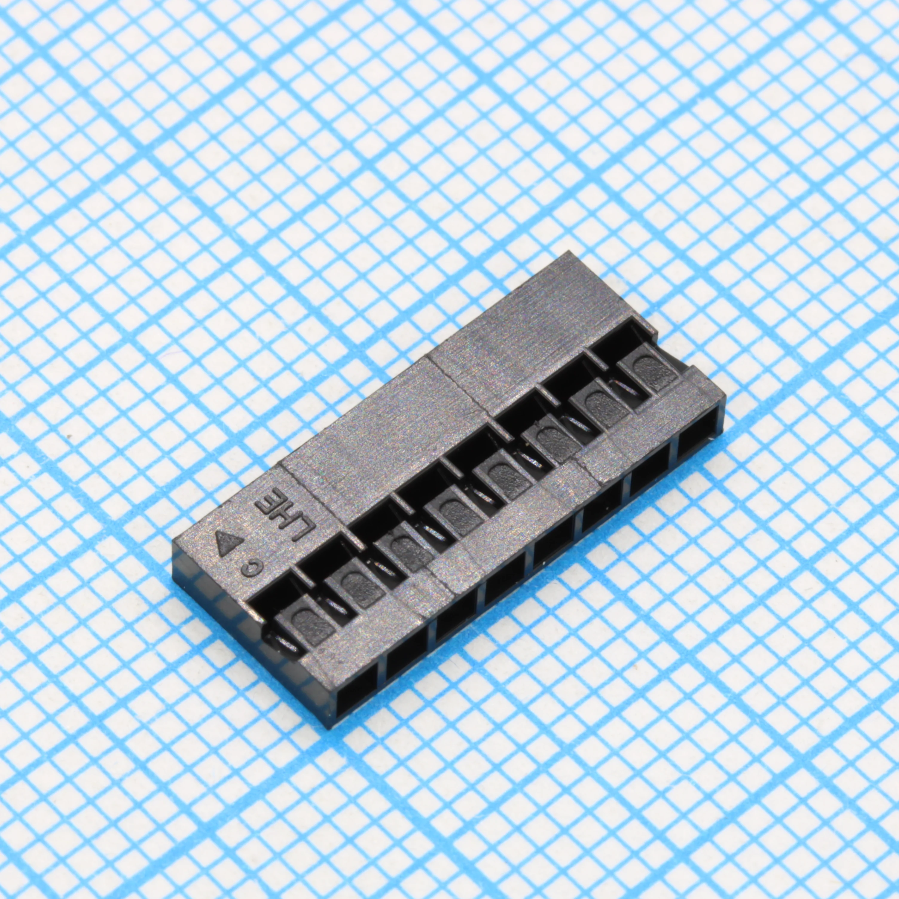I-DS1071-01-SCB01X8 - Разъем розетка на кабель 1x8 контактов, шаг 2.54мм, 250В 3А. Требуются контакты T-DS1071-SC600